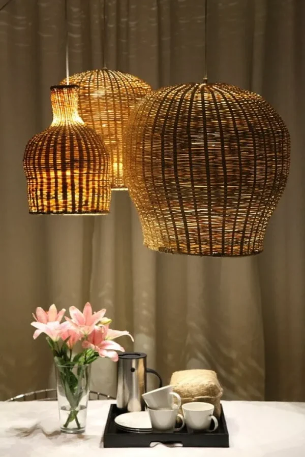 LYFA Deckenleuchten-Tikau Bamboo Pendelleuchte von Ilkka Suppanen, L