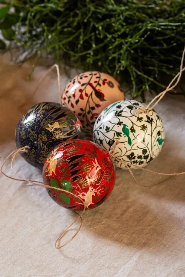 Tikau Weihnachtsdekoration^Birds Weihnachtskugel, Grün