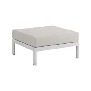 HAY Sofas Und Liegen-TIPTOE Easy Ottomane, Australgrau - Heidegrau