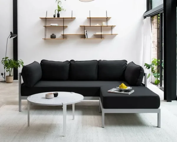 TIPTOE Sofas Und Liegen-Easy Ottomane, Australgrau - Schiefergrau