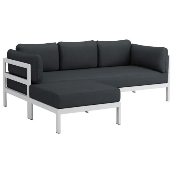 TIPTOE Sofas Und Liegen-Easy Ottomane, Australgrau - Schiefergrau