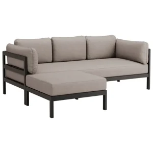 Audo Copenhagen Sofas Und Liegen-TIPTOE Easy Ottomane, Graphitschwarz - Sandbeige