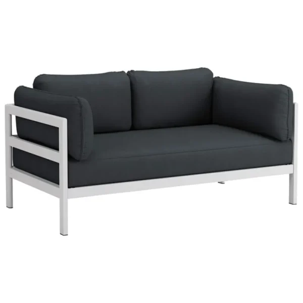 Fasetti Sofas Und Liegen-TIPTOE Easy 2-Sitzer Sofa, Australgrau - Schiefergrau