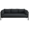 TIPTOE Sofas Und Liegen-Easy 3-Sitzer-Sofa, Graphitschwarz - Schiefergrau