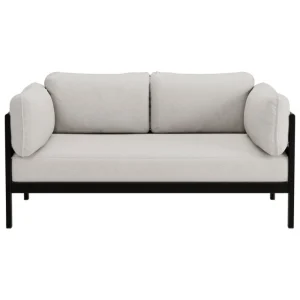 HAY Sofas Und Liegen-TIPTOE Easy 2-Sitzer-Sofa, Graphitschwarz - Heidegrau