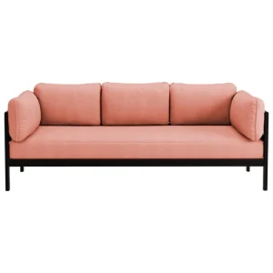 TIPTOE Sofas Und Liegen-Easy 3-Sitzer-Sofa, Graphitschwarz - Vintage-Rosa