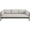 Hem Sofas Und Liegen-TIPTOE Easy 3-Sitzer-Sofa, Graphitschwarz - Heidegrau