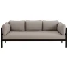 Ornu00e4s Sofas Und Liegen-TIPTOE Easy 3-Sitzer-Sofa, Graphitschwarz - Sandbeige