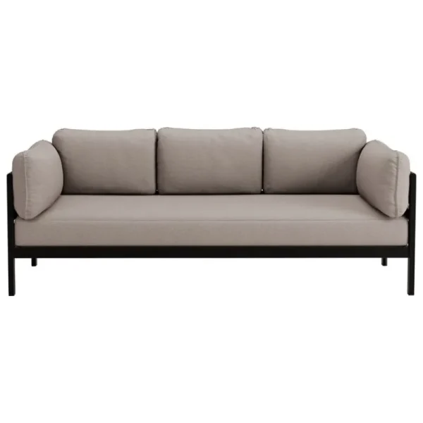 Ornu00e4s Sofas Und Liegen-TIPTOE Easy 3-Sitzer-Sofa, Graphitschwarz - Sandbeige