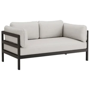 HAY Sofas Und Liegen-TIPTOE Easy 2-Sitzer-Sofa, Graphitschwarz - Heidegrau