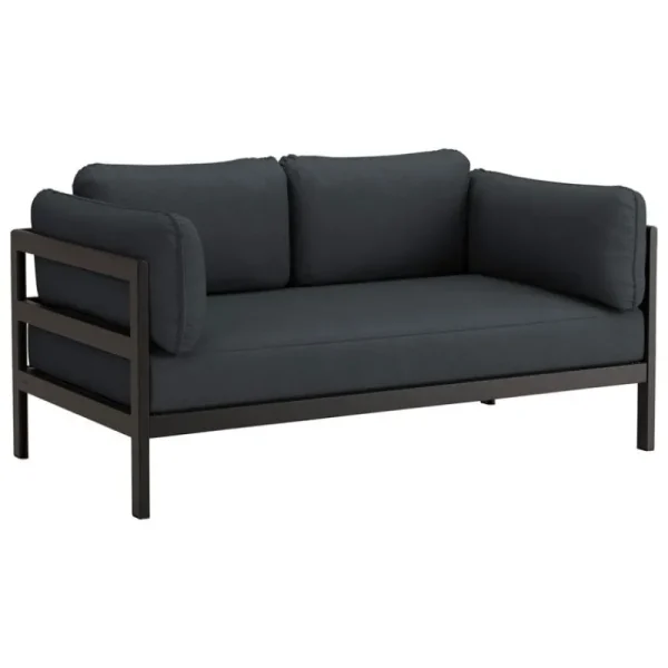 Warm Nordic Sofas Und Liegen-TIPTOE Easy 2-Sitzer-Sofa, Graphitschwarz - Schiefergrau