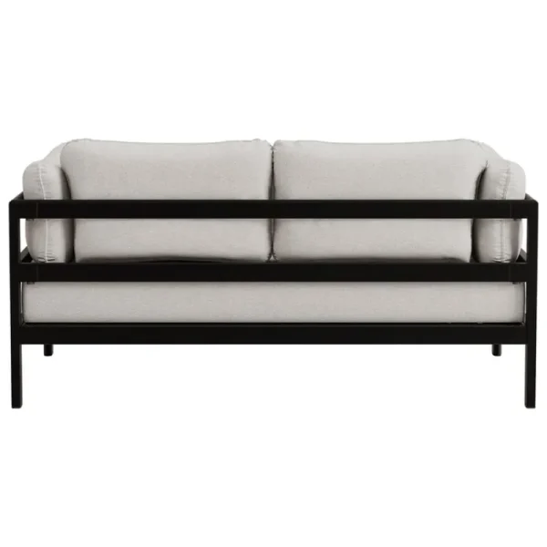 HAY Sofas Und Liegen-TIPTOE Easy 2-Sitzer-Sofa, Graphitschwarz - Heidegrau