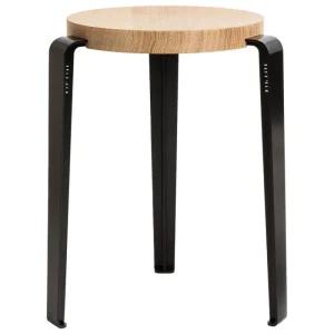 GUBI Sitzgelegenheiten-TIPTOE Lou Hocker, Eiche – Graphitschwarz