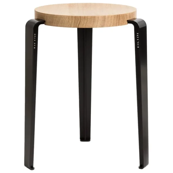 GUBI Sitzgelegenheiten-TIPTOE Lou Hocker, Eiche – Graphitschwarz