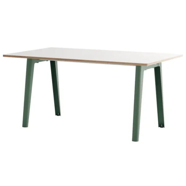 Muuto Tische-TIPTOE New Modern Tisch, 160 x 95 cm, Laminat weiß - Eukalyptusgrau