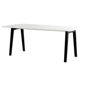 TIPTOE Tische-New Modern Tisch, 190 x 95 cm, rec. Kunststoff - Graphitschwarz