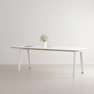 Muuto Tische-TIPTOE New Modern Tisch, 220 x 95 cm, weißes Laminat - Wolkenweiß