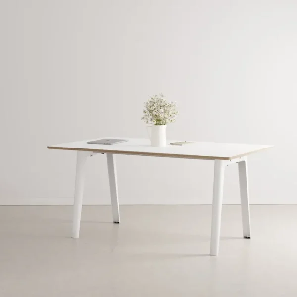 &Tradition Tische-TIPTOE New Modern Tisch, 160 x 95 cm, Laminat weiß - Wolkenweiß