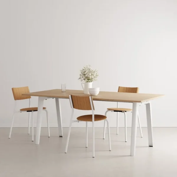 Stolab Tische-TIPTOE New Modern Tisch, 190 x 95 cm, Eiche - Wolkenweiß
