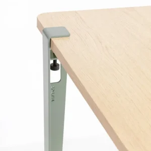TIPTOE Schreibtische Und Raumtrenner | Tische^Tisch und Schreibtischbein 75 cm, 1 Stück, Eukalyptusgrün