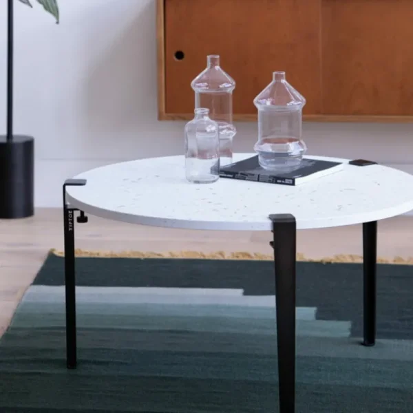 Muuto Tische-TIPTOE Venezia Couchtisch, dunkler Stahl