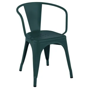 &Tradition Sitzgelegenheiten-Tolix A56 Stuhl, Empire Green, matt fein strukturiert