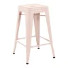 Vitra Sitzgelegenheiten-Tolix Barhocker H65, matt MFT puderrosa