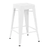 Artek Sitzgelegenheiten-Tolix Barhocker H65, mattweiß