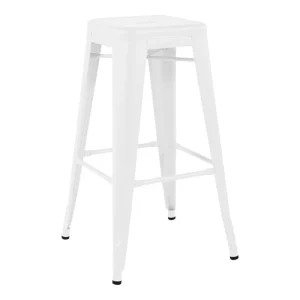 Fritz Hansen Sitzgelegenheiten-Tolix Barhocker H75, mattweiß