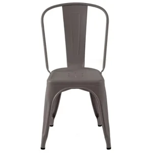 Stolab Sitzgelegenheiten-Tolix Chair A, mattes Gris de Paris