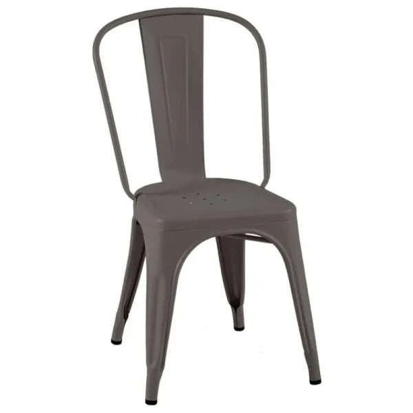 Stolab Sitzgelegenheiten-Tolix Chair A, mattes Gris de Paris