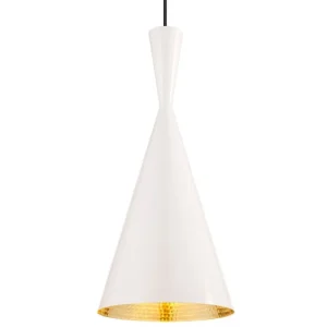 Santa & Cole Deckenleuchten-Tom Dixon Beat Tall LED-Pendelleuchte, Weiß