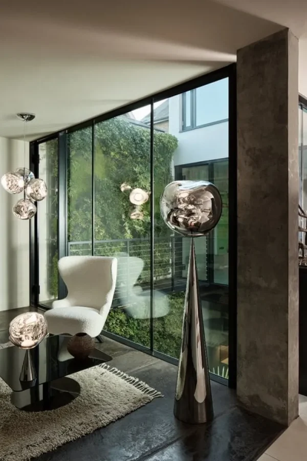 Bomma Deckenleuchten-Tom Dixon Melt Chandelier Mini Pendelleuchte, LED, silber