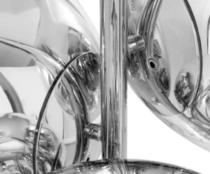 Bomma Deckenleuchten-Tom Dixon Melt Chandelier Mini Pendelleuchte, LED, silber