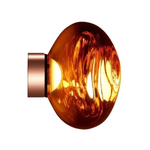 Nuura Wandleuchten-Tom Dixon Melt Surface Mini LED-Wandleuchte, Kupfer