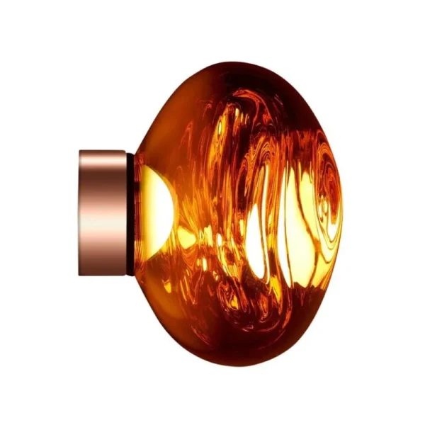Nuura Wandleuchten-Tom Dixon Melt Surface Mini LED-Wandleuchte, Kupfer