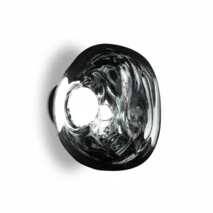 Tom Dixon Wandleuchten-Melt Surface Mini LED-Wandleuchte, Chrom