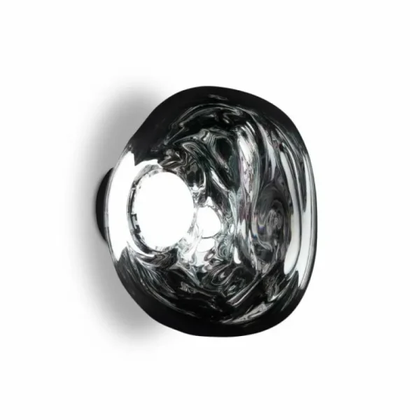 Tom Dixon Wandleuchten-Melt Surface Mini LED-Wandleuchte, Chrom