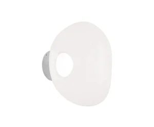 Secto Design Wandleuchten-Tom Dixon Melt Surface Mini LED Wandleuchte, Opal - Silber