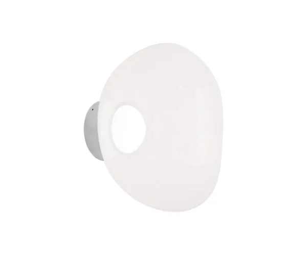 Secto Design Wandleuchten-Tom Dixon Melt Surface Mini LED Wandleuchte, Opal - Silber