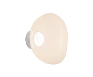 Secto Design Wandleuchten-Tom Dixon Melt Surface Mini LED Wandleuchte, Opal - Silber