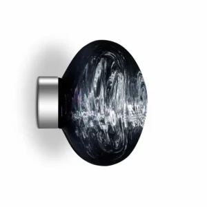 &Tradition Wandleuchten-Tom Dixon Melt Surface Mini LED-Wandleuchte, Rauchgrau