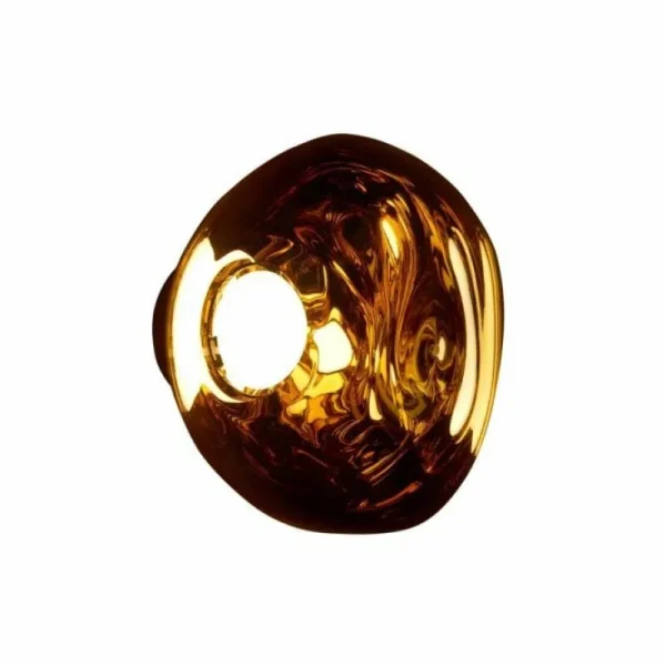 Nuura Wandleuchten-Tom Dixon Melt Surface Mini LED-Wandleuchte, Gold