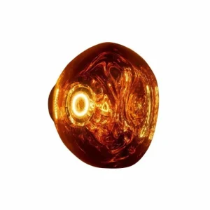 Nuura Wandleuchten-Tom Dixon Melt Surface Mini LED-Wandleuchte, Kupfer