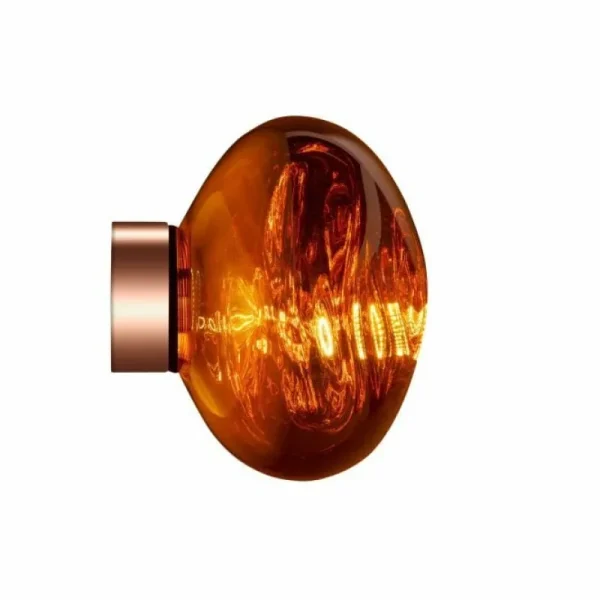 Nuura Wandleuchten-Tom Dixon Melt Surface Mini LED-Wandleuchte, Kupfer