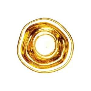Nuura Wandleuchten-Tom Dixon Melt Surface Mini LED-Wandleuchte, Gold