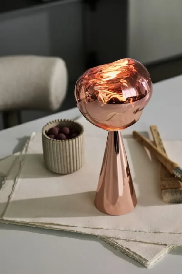 Tom Dixon Außenbeleuchtung | Tischlampen^Melt tragbare LED-Tischleuchte, Kupfer