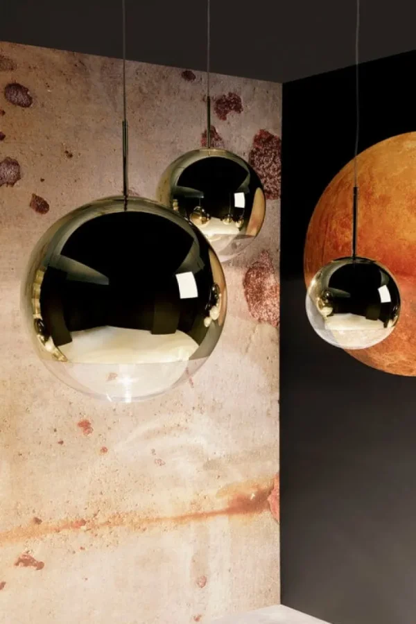 Secto Design Deckenleuchten-Tom Dixon Mirror Ball LED Pendelleuchte, 25 cm, Silber