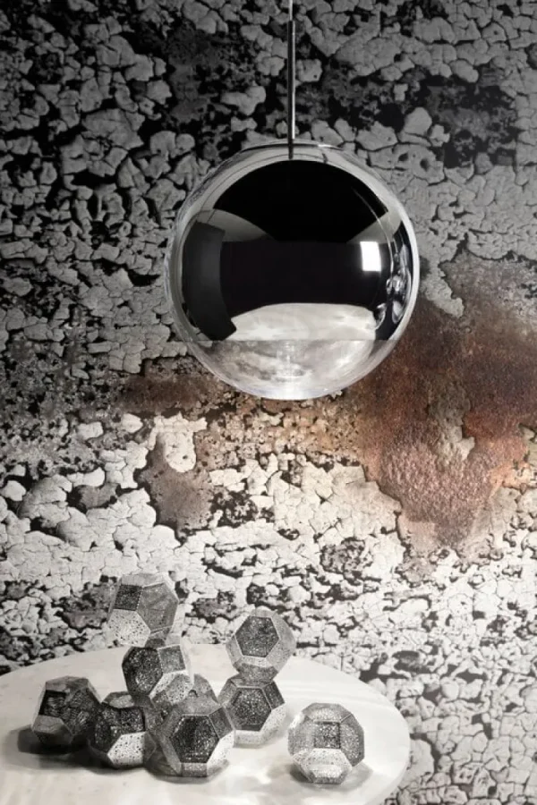 Secto Design Deckenleuchten-Tom Dixon Mirror Ball LED Pendelleuchte, 25 cm, Silber