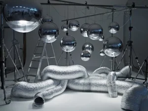 Secto Design Deckenleuchten-Tom Dixon Mirror Ball LED Pendelleuchte, 25 cm, Silber
